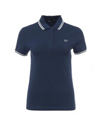 Женская темно-синяя рубашка поло от Fred Perry