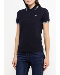 Женская темно-синяя рубашка поло от Fred Perry