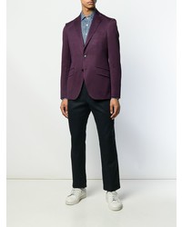 Мужская темно-синяя рубашка с длинным рукавом в клетку от Etro