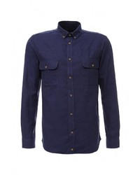 Мужская темно-синяя рубашка с длинным рукавом от ADPT