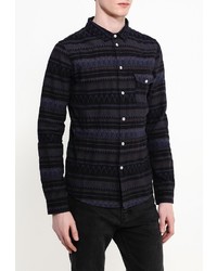 Мужская темно-синяя рубашка с длинным рукавом от Another Influence