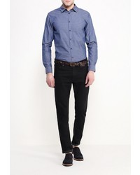 Мужская темно-синяя рубашка с длинным рукавом от Baon