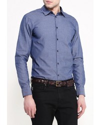 Мужская темно-синяя рубашка с длинным рукавом от Baon