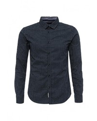 Мужская темно-синяя рубашка с длинным рукавом от Baon