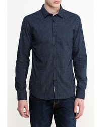 Мужская темно-синяя рубашка с длинным рукавом от Baon