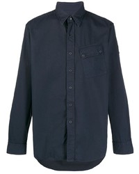 Мужская темно-синяя рубашка с длинным рукавом от Belstaff