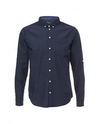 Мужская темно-синяя рубашка с длинным рукавом от BLEND