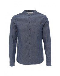 Мужская темно-синяя рубашка с длинным рукавом от BLEND