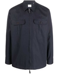 Мужская темно-синяя рубашка с длинным рукавом от Burberry