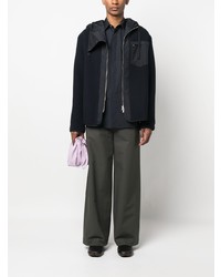 Мужская темно-синяя рубашка с длинным рукавом от Jil Sander