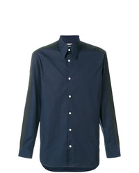 Мужская темно-синяя рубашка с длинным рукавом от Calvin Klein 205W39nyc