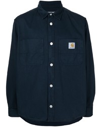 Мужская темно-синяя рубашка с длинным рукавом от Carhartt WIP