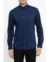 Мужская темно-синяя рубашка с длинным рукавом от Celio