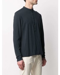 Мужская темно-синяя рубашка с длинным рукавом от Barena