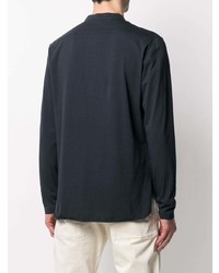 Мужская темно-синяя рубашка с длинным рукавом от Barena