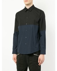 Мужская темно-синяя рубашка с длинным рукавом от Iceberg