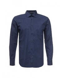 Мужская темно-синяя рубашка с длинным рукавом от Cortefiel