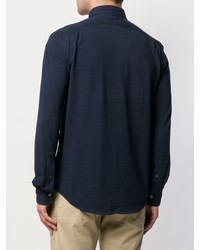 Мужская темно-синяя рубашка с длинным рукавом от Polo Ralph Lauren