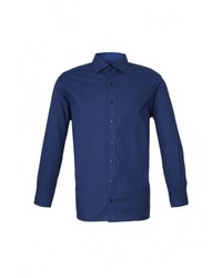 Мужская темно-синяя рубашка с длинным рукавом от Eterna