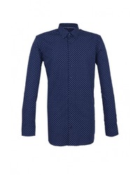 Мужская темно-синяя рубашка с длинным рукавом от Eterna