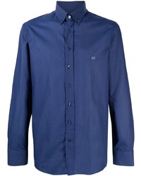 Мужская темно-синяя рубашка с длинным рукавом от Etro