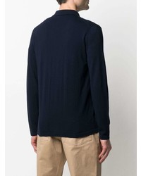 Мужская темно-синяя рубашка с длинным рукавом от Nuur