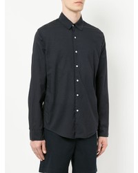 Мужская темно-синяя рубашка с длинным рукавом от Jac+ Jack