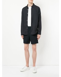 Мужская темно-синяя рубашка с длинным рукавом от Jac+ Jack