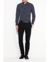 Мужская темно-синяя рубашка с длинным рукавом от Forex