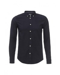 Мужская темно-синяя рубашка с длинным рукавом от Frank NY