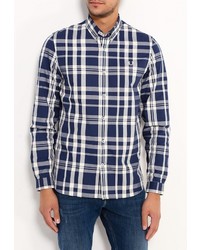 Мужская темно-синяя рубашка с длинным рукавом от Fred Perry