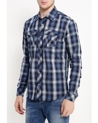 Мужская темно-синяя рубашка с длинным рукавом от Fresh Brand