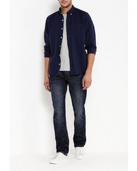 Мужская темно-синяя рубашка с длинным рукавом от Gap