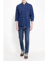 Мужская темно-синяя рубашка с длинным рукавом от Gap