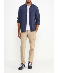 Мужская темно-синяя рубашка с длинным рукавом от Gap