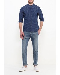 Мужская темно-синяя рубашка с длинным рукавом от Gap