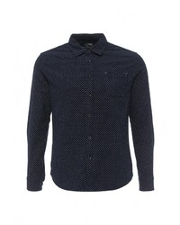 Мужская темно-синяя рубашка с длинным рукавом от Gianni Lupo