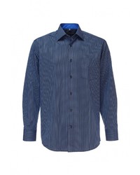 Мужская темно-синяя рубашка с длинным рукавом от GREG