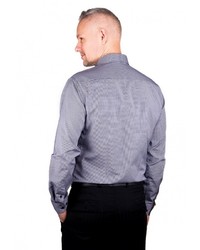 Мужская темно-синяя рубашка с длинным рукавом от GREG