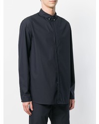 Мужская темно-синяя рубашка с длинным рукавом от Stephan Schneider