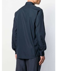 Мужская темно-синяя рубашка с длинным рукавом от Joseph