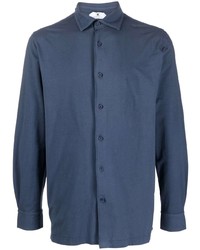Мужская темно-синяя рубашка с длинным рукавом от Kired