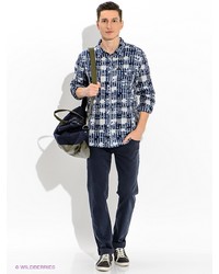 Мужская темно-синяя рубашка с длинным рукавом от Lee