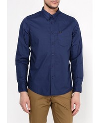 Мужская темно-синяя рубашка с длинным рукавом от Lee