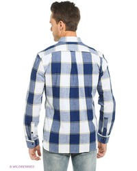 Мужская темно-синяя рубашка с длинным рукавом от Levi's