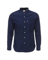 Мужская темно-синяя рубашка с длинным рукавом от Levi's