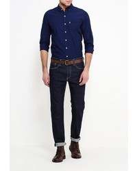 Мужская темно-синяя рубашка с длинным рукавом от Levi's