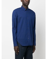 Мужская темно-синяя рубашка с длинным рукавом от Aspesi