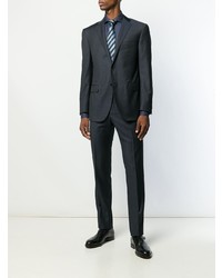 Мужская темно-синяя рубашка с длинным рукавом от Corneliani