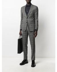 Мужская темно-синяя рубашка с длинным рукавом от Barba